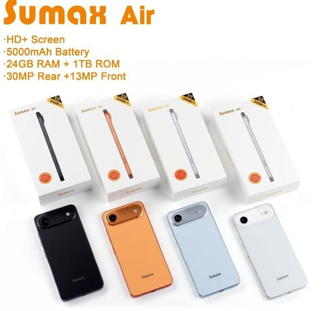 هاتف SU Max AIR السعر 100 الف توصيل ((مجاني))  عرض خاص كميه قليل عدنا 200 قطعة احجز قبل ما يخلص

 تبغين جوال يعتمد عليه بكل يومك؟
 سرعة، مساحة، وبطارية تعيش معك طول اليوم… Sumax Air 5G الخيار الصح 
✨ المواصفات القوية:
 🔹 شاشة HD+ واضحة وألوانها نابضة بالحياة
 🔹 بطارية كبيرة 5000mAh تكفيك استخدام يوم كامل بدون قلق
 🔹 ذاكرة تشغيل 24GB RAM لأداء سريع وسلس
 🔹 مساحة تخزين ضخمة 1TB تخزّني فيها كل صورك وملفاتك براحتك
 🔹 كاميرا خلفية 30MP + أمامية 13MP لصور وفيديوهات واضحة بكل وقت 📸
 🔹 معالج سريع يعطيك تجربة استخدام بدون تهنيج
 🔹 تصميم عصري وأنيق متوفر بعدة ألوان فخمة
 (أسود – برتقالي – أزرق فاتح – أبيض) بغداد, العراق


**إذا كنت صاحب هذا الإعلان وتريد حذفه لأي سبب، رجاءا أرسل رسالة إلى الدعم الفني**