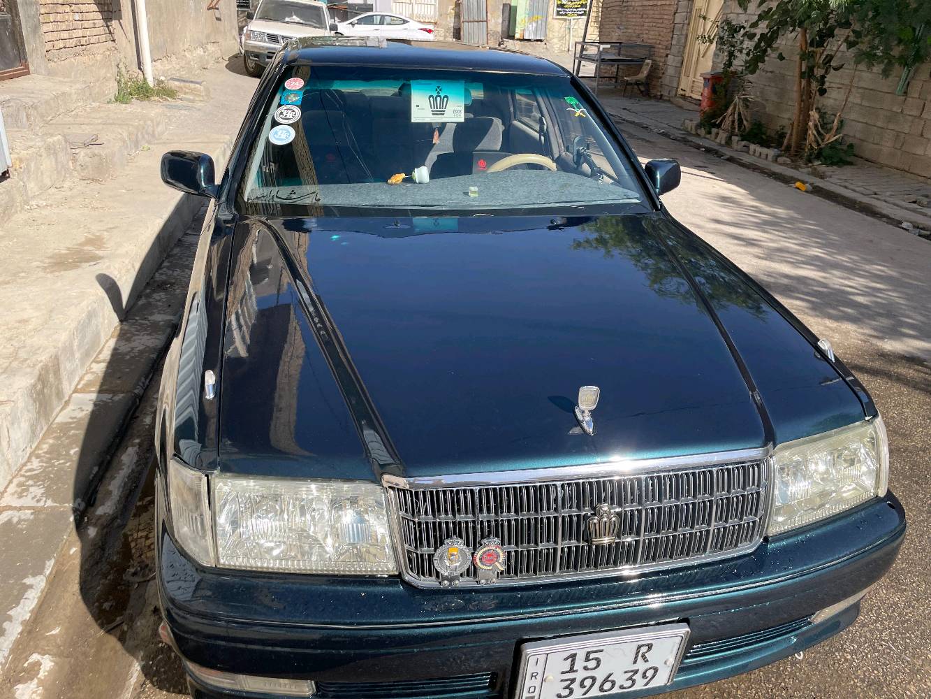 سلام عليكم
راس الثور فلات گصتين قماره وربع امامي 
السيارة جاهزه گير محرك تبريد تخم تاير كله جديد رقم انبار انگليزي مداور  المكان النجف للستفسار ***********