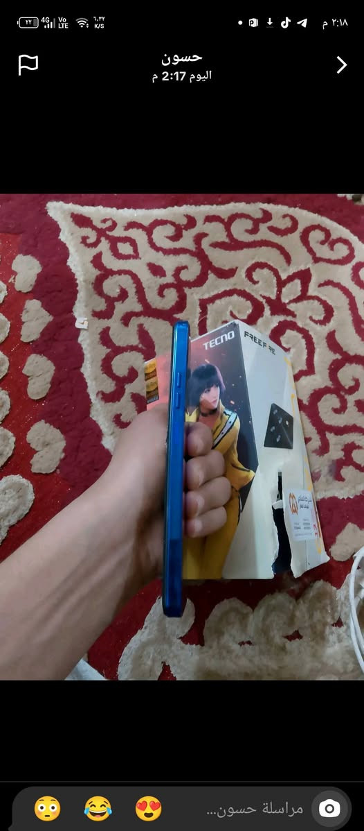 سلام عليكم جهاز تكنو بوفو 5 ذاكره 256 رام 8+8 بطارية 6000 شحن 45 واط بس بي كسر بل شاشه موضح امامك ملحقاتا كامله كارتون شاحنه سعر 110 وبي مجال او مراوس بيباد 7


**إذا كنت صاحب هذا الإعلان وتريد حذفه لأي سبب، رجاءا أرسل رسالة إلى الدعم الفني**