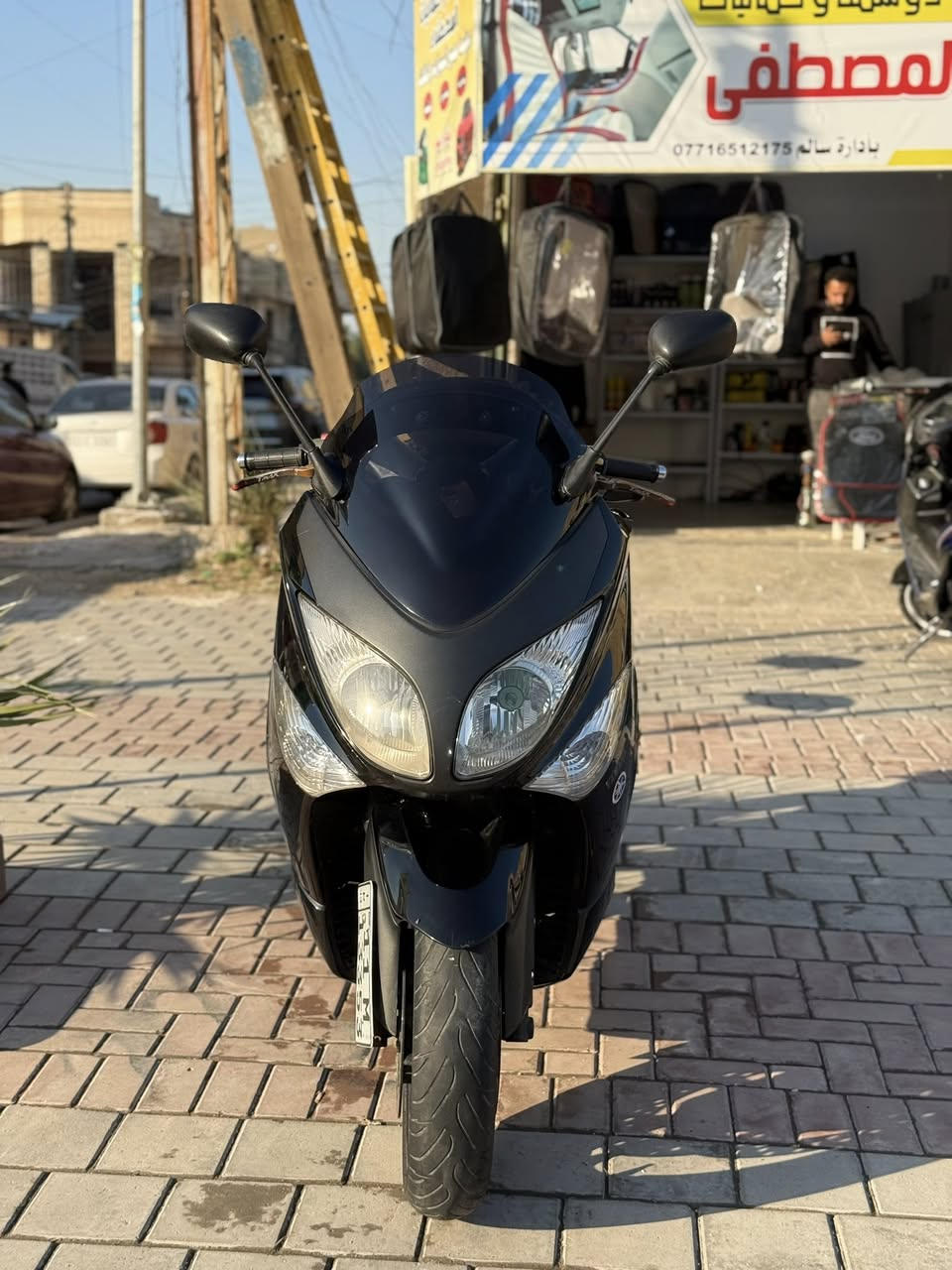 سلام عليكم
تيماكس موديل 2011 رقم وسنوية تحويل ثاني يوم 
ممشة الدراجة 60 الف الدراجة مكفولة كفالة عامة مكينة وكفر وكلچ واكفل حته البراغي جديدة وخير من الله شلعة ومعدل الدراجة متطلع 24 ساعة بالبيت جيب فيتر وافحص براحتك 
العنوان بغداد البنوك شارع المدارس الشراي يتصل على الرقم 
*********** المو شراي ليتعبني الدراجة مال جناي
