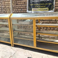 ميز معجنات اوحلويات قياس 4متر الطول العرض 50الرتفاع 150 نضيف  للبع الس...