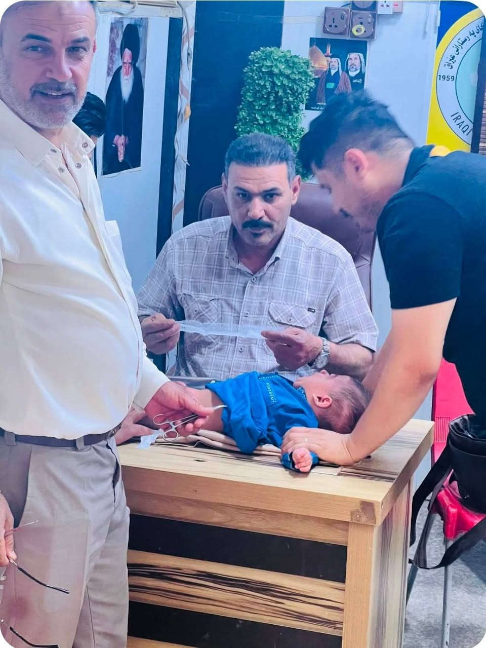 ✨
يعلن الكادر الطبي المتخصص عن تقديم خدمة ختان (طهور) الأطفال بأحدث الطرق الطبية الآمنة وبأيدي خبيرة.
​ممرض جامعي: سيد عوده الموسوي 📞 ***********
​معاون طبي: عباس الزيدي 📞 ***********
​📍 تتوفر خدمة الزيارة المنزلية لراحتكم.
العنوان:الشطرة شارع الاطباء مجاور صيدلية سعد
