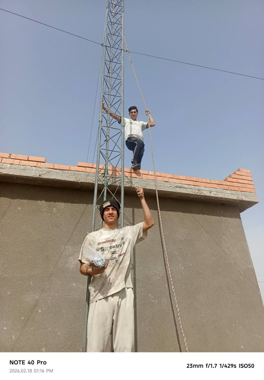 السلام عليكم تم تنصيب برج انكرستا وعمل واحد ارتفاع 21 متر والثاني 18 متر متوفر حديد ابو ال 35 وابو ال 45 شغلنا في كافه المحافظات تريد بس حديد موجود تريد كرستو عمل موجود شنو اللي تريده موجود ***********⚒️🪛🔧🔩📞🛻
