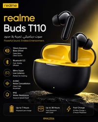 سماعات ريلمي T110 • بلوتوث 5.3 • وضع ألعاب 88ms