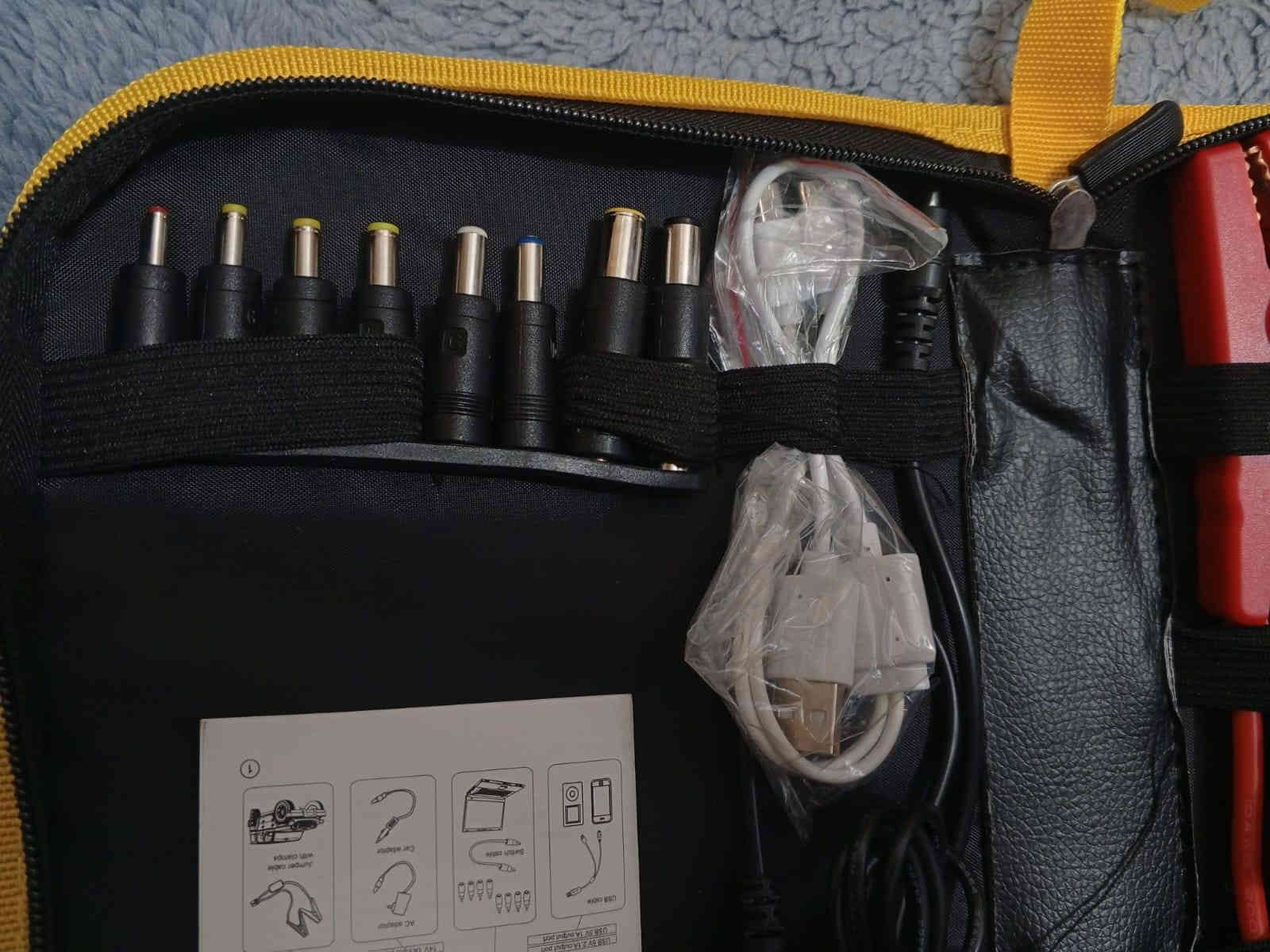 هذا المنتج هو شاحن بطارية طوارئ للسيارات متعدد الوظائف، من طراز GFP-31 من EMOVELA.
يستخدم لتشغيل بطارية السيارة في حالات الطوارئ.
يعمل كباور بانك لشحن الهواتف المحمولة والأجهزة اللوحية وأجهزة اللابتوب.
يأتي مع مجموعة متنوعة من الملحقات، بما في ذلك كابلات توصيل البطارية (الجمبر) ورؤوس شحن متعددة.
يتضمن أيضًا شاحن جداري وشاحن سيارة وحقيبة تخزين قوية 
ال سعر 60وبي مجال 
يوجد توصيل 
***********.فهد 
***********.حمدون 
العنوان صلاح الدين قضاء العلم مجاور  دائرة الأحوال المدنيه
