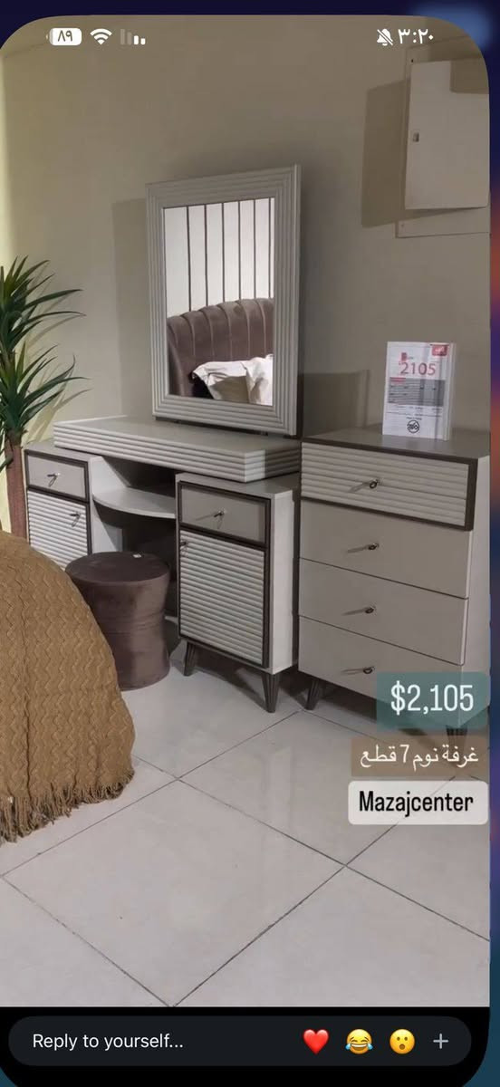 السلام عليكم
غرفه تركي ٧قطع جديده مابيه اي ضرر
ماخذيهه من مزاج سنتر ب٣مليون
سعر البيع مليون و٥٠٠ مكانهه زعفرانيه


**إذا كنت صاحب هذا الإعلان وتريد حذفه لأي سبب، رجاءا أرسل رسالة إلى الدعم الفني**