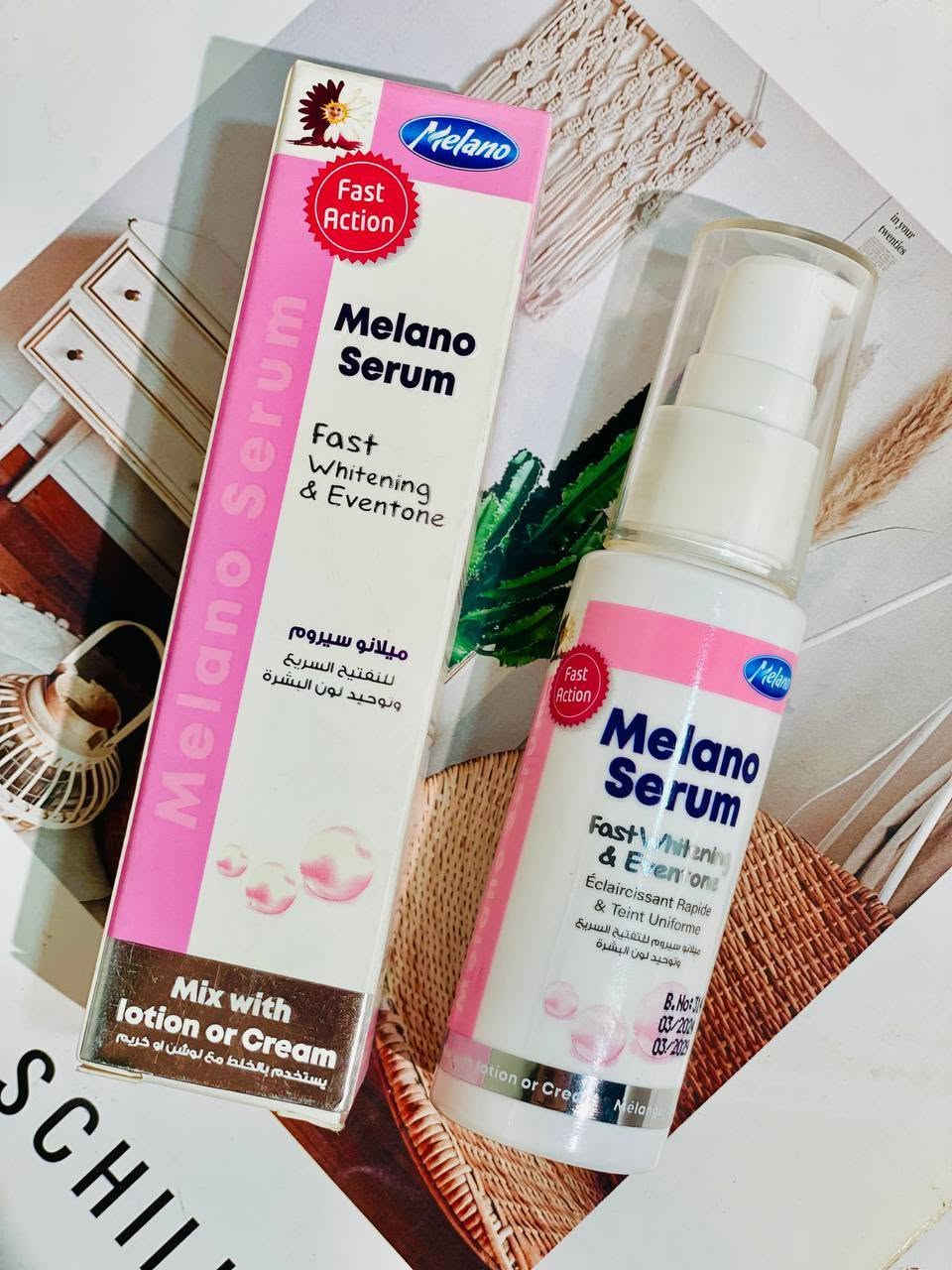 ✨ سيروم ميلانو فارما للوجه (Melano Serum) ✨

 🧴 سيروم ميلانو فارما للوجه هو سيروم خفيف الوزن وسريع الامتصاص.
 🌟 يُحسّن المظهر العام للبشرة من خلال معالجة مشاكلها المختلفة، بما في ذلك الشيخوخة، وفرط التصبغ، والبهتان.
 🧪 غني بمزيج من المكونات الفعالة، بما في ذلك: حمض الهيالورونيك، والكولاجين، وفيتامين ج، والنياسيناميد، وحمض الجليكوليك، وفيتامين هـ.
🎯 فوائد ومميزات السيروم:
1 💧 ترطيب البشرة وملئها: يساعد على ترطيب عميق للبشرة.
2 👵 تقليل علامات تقدم السن: يقلل من ظهور الخطوط الدقيقة والتجاعيد، ويحسن مرونة الجلد وشدته.
3 ✨ تفتيح البشرة وتوحيد لونها: يقلل من ظهور البقع الداكنة وفرط التصبغ.
4 🧫 تقشير وتجديد الخلايا: يعمل على تقشير البشرة لإزالة خلايا الجلد الميتة.
5 🛡️ حماية فائقة: يحمي البشرة من أضرار الجذور الحرة.
6 🌸 مناسب لجميع أنواع البشرة: بما في ذلك البشرة الحساسة.
المنشأ مصر الأصلي 🇪🇬

السعر 10 الاف


**إذا كنت صاحب هذا الإعلان وتريد حذفه لأي سبب، رجاءا أرسل رسالة إلى الدعم الفني**