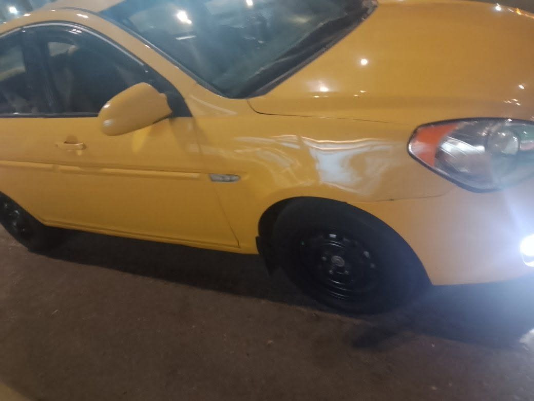 اكسنت 2008ظربتهه جنطه  وجاملغ خلفي السعر 70وبيهه مجال***********مكانهه بغداد
