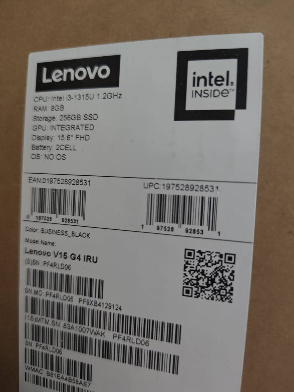 لابتوب Lenovo V15 G4 IRU للبيع – نظيف وقوي للعمل والدراسة
بسعر 420 وبي مجال 

فرصة ممتازة للي يدور لابتوب عملي وسريع للاستخدام اليومي، الدراسة، العمل، تصفح الإنترنت، وبرامج الأوفيس. الجهاز من شركة Lenovo المعروفة بجودة أجهزتها وتحملها للاستخدام الطويل.

المواصفات:

المعالج: Intel Core i3-1315U (جيل حديث وأداء سريع)

الرام: 8GB RAM

التخزين: 256GB SSD (سرعة عالية في تشغيل النظام والبرامج)

كرت الشاشة: Intel Integrated Graphics

الشاشة: 15.6 بوصة Full HD بدقة 1920×1080 وصورة واضحة

البطارية: 2 Cell – سعة 38Wh

اللون: أسود (Business Black)

مميزات الجهاز: ✔ تشغيل سريع بفضل SSD
✔ شاشة كبيرة وواضحة مناسبة للدراسة والعمل
✔ مناسب للأوفيس، التصفح، الدراسة، وبرامج العمل اليومية
✔ تصميم عملي وخفيف نسبياً

الموديل: Lenovo V15 G4 IRU
تاريخ التصنيع: 2024

للاستفسار أو الشراء تواصل خاص. 
واتساب ***********
