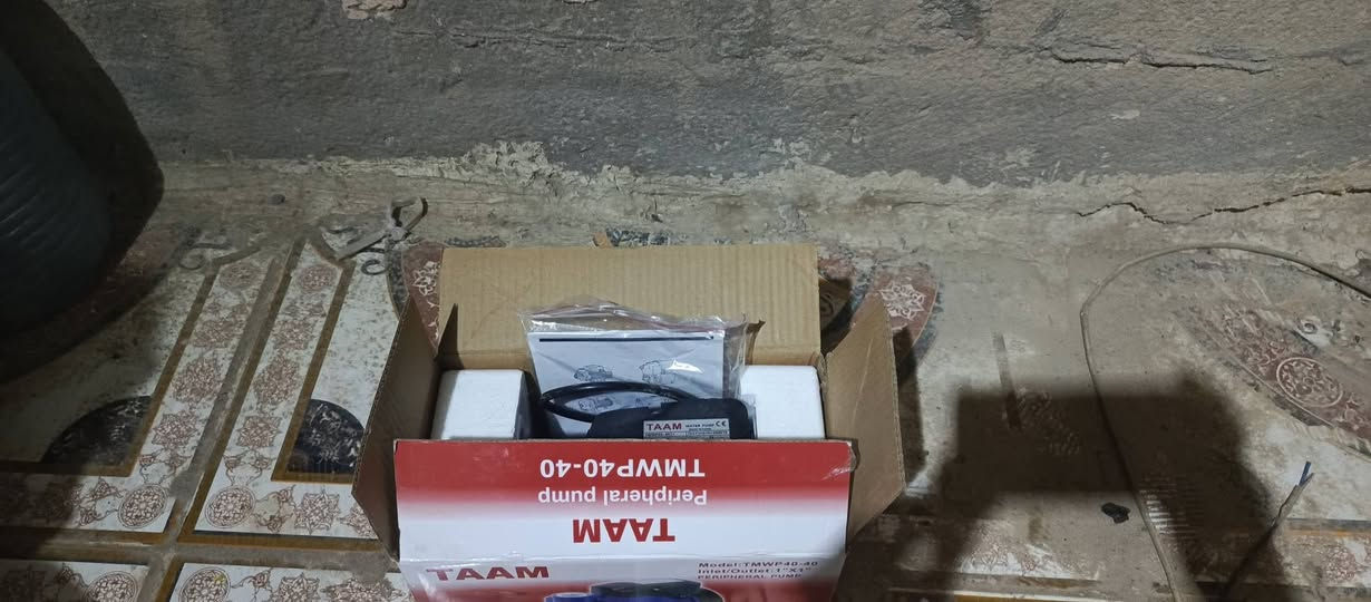 السلام عليكم ماطور  ماء تام نوعيه جيده غير مستخدم السعر 40 مكان شطرة للاستفسار خاص او اتصال على الرقم ***********
