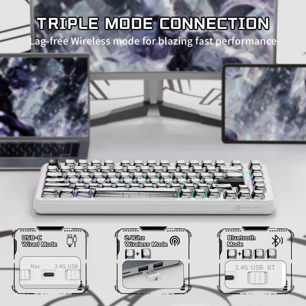 للبيع: كيبورد Attack Shark X82 PRO HE (إصدار Comic المميز) 
كيبورد مغناطيسي احترافي جداً لألعاب الـ FPS التنافسية، يدعم تقنية الـ Rapid Trigger لأسرع استجابة ممكنة، وبنسخة الكوميك (الرسمية) اللي تنطي شكل خرافي ومختلف للسيت أب.
📌 أهم المواصفات:
السويتشات: مغناطيسية (Hall Effect) استجابتها فورية وتتكيف حسب لعبك.
الأداء: يدعم ميزة الـ Rapid Trigger (ضرورية جداً للـ Strafing برينبو وأوفرواتش وفالورانت).
الاتصال: 3 أوضاع (وايرلس سريع جداً خالي من التقطيع، بلوتوث، وكيبل Type-C).
الحجم (Layout): 75% (حجم مثالي يوفر مساحة للماوس باد، وبنفس الوقت يحتوي على الأسهم والـ F-Keys).
التصميم: إصدار الـ Comic (أزرار أبيض وأسود بتصميم مانجا) مع إضاءة RGB أنيقة.
الحالة: نظيف جداً ومسويله تنظيف عميق (أخو الجديد)، الكيبورد شغال 100% وما بي أي مشكلة، سبب البيع هو الترقية لسيت أب جديد.
المكان: النجف  ( يُفضل تسليم باليد).
 السعر: [90 الف دينار]

***********
