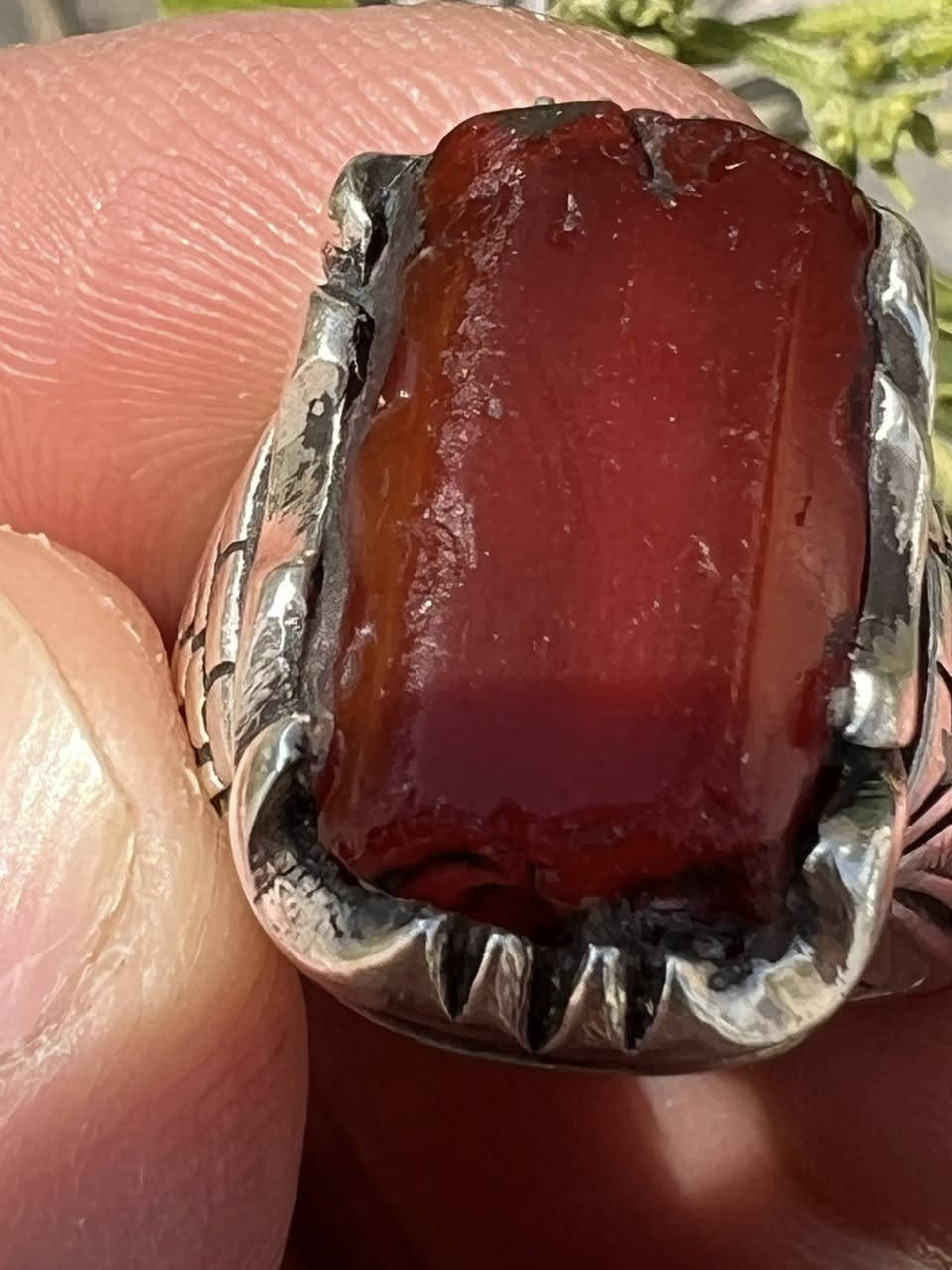 عباسيه يماني قديم طول الحجر ٢سم ونص وبصياغه يدويه تحفه العنوان الكوت للاستفسار الاتصال على ***********
