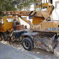 كرين 7طن تدانو 2سلايت رقم بصرة الماني باسمي  جاهز للعمل موديل 91 المكا...