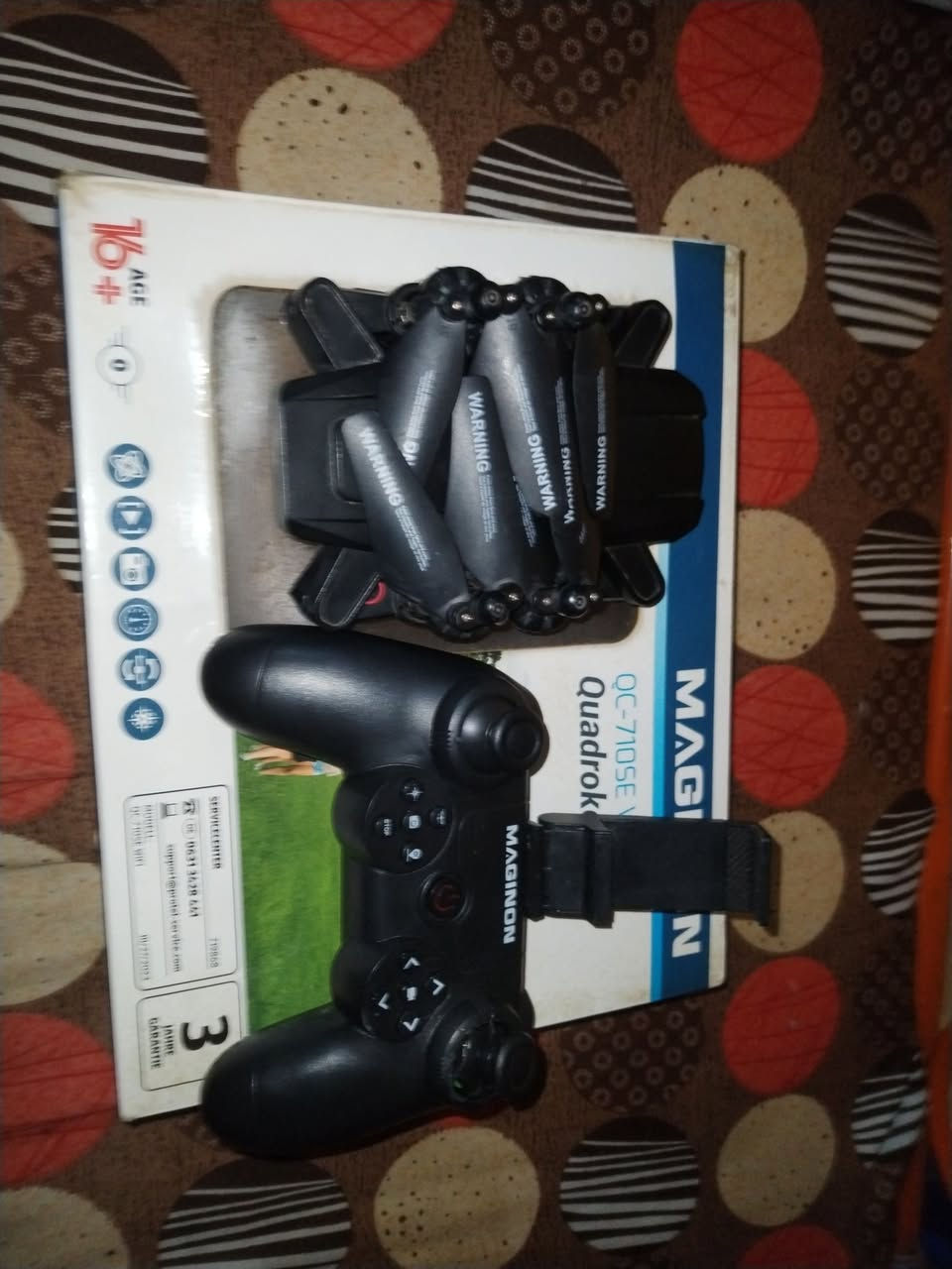 للبيع طيارة درون MAGINON 
تنربط عل تلفون الها تطبيق خاص بيها ويتخلالها رام
وبيها كامره
قيم وخذ


**إذا كنت صاحب هذا الإعلان وتريد حذفه لأي سبب، رجاءا أرسل رسالة إلى الدعم الفني**