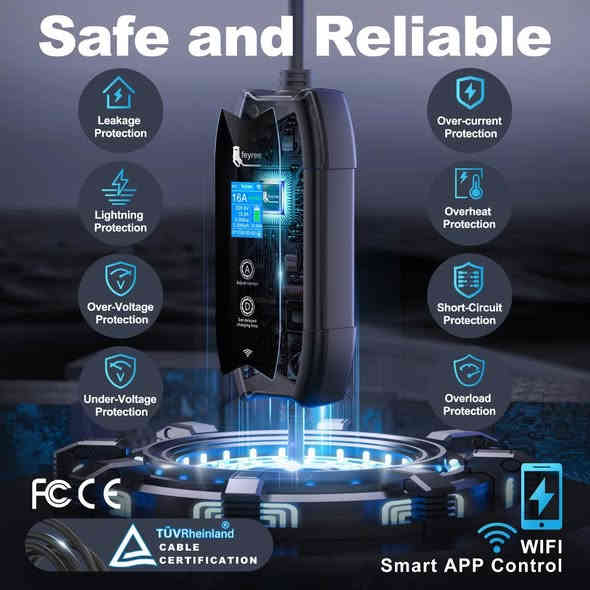 شواحن ماركة فايري 
خاصه للسيارات الصينية 
BYD jetour Changan 
الشاحنة نظام GBT 
16 أمبير متغير 
للطلب مراسلة الصفحة او الاتصال على الرقم التالي 
***********
السعر ١٧٥ الف
مع حقيبة وحمالة كيبل 
ضمان سنة كاملة
