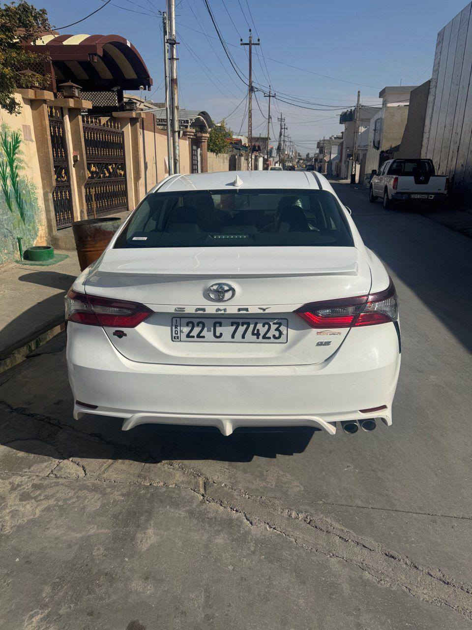 السلام عليكم ورحمة الله وبركاته 
✈️Camry
للبيع 2021 se
لون ابيض
سيارة كلش حلوة
بيها ثلث انظمة قيادة 
توقف ذاتي 
مانع انزلاق 
سيارة ماشية 71 الف
ضررها بسيط جدا موجود رقم الشاصي 
السونار موجود 
اضافة الى السونار باب السكن  مبدل داخل العراق الاصلي شرط عليه كود 
للاستفسار الاتصال على الرقم 
***********
