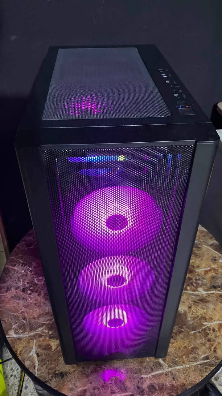 السلام عليكم
Core i5 12400f جيل الثاني عشر 
Cooling : مبرد هواي ag400
RTX 3060 ti 8g zotac 
‏RAM : 16 8*2 3600 T-force RGB 
M.B : msi h610m d4 pro 
SATA : ssd 256  + 500 hdd
PSU : 650w كالكس
كيس كالكس اسود اربع مراوح ARGB
السعر 900 سعر نهائي
مكاني بغداد البلديات توصيل موجود
***********
