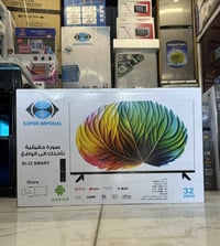 شاشه سوبر امبريال   شركة توشيبا الاصلية   ضمان سنتين  4k اندرويد 14 سم...