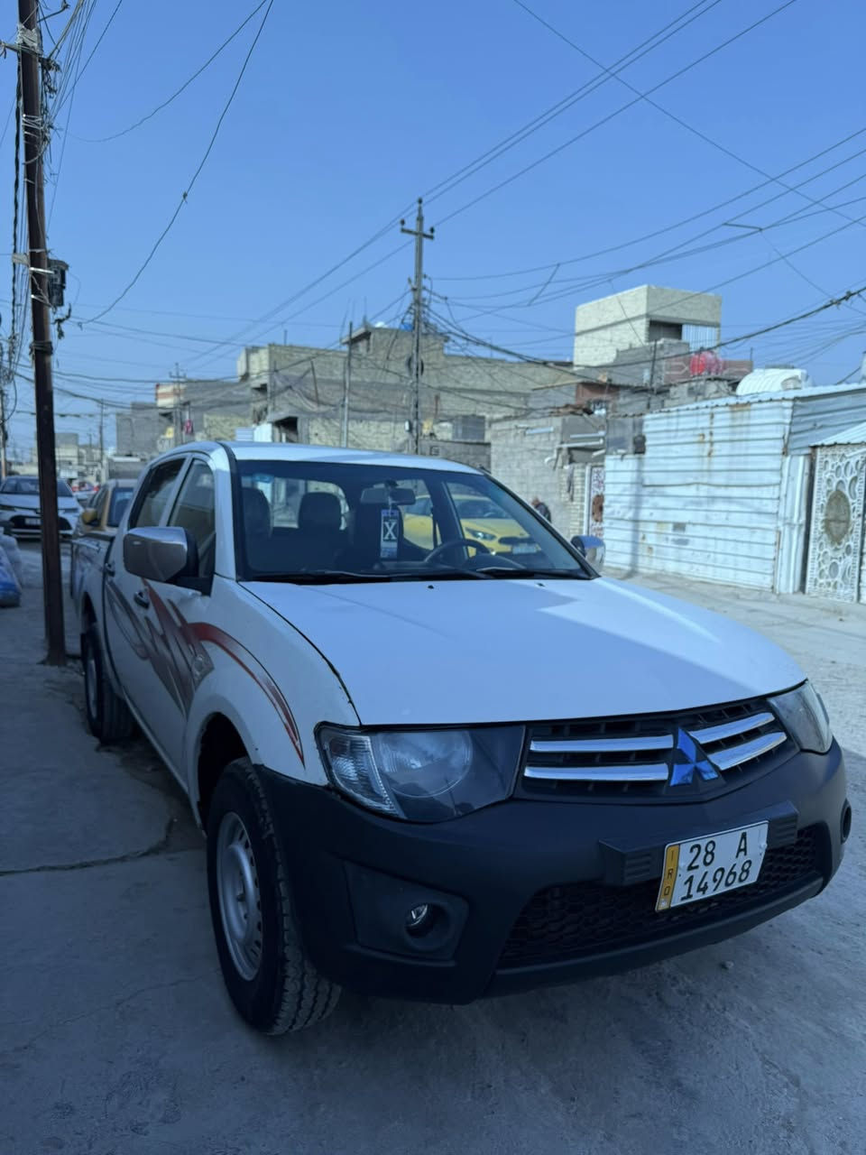 للبيع L200نضافة 100/100
مديل 2010 رقم نجف انكليزي بااسمي هزة 2026
دوشمة عام كشنات وارضية 
تخم تاير وباتري وتبريد كله جديد مكينة كير كفالة 
مكفولة من الصبغ والضربة 
مكان السيارة بغداد البلديات 
السعر :110$
للاستفسار:***********
مكلف بالنشر
