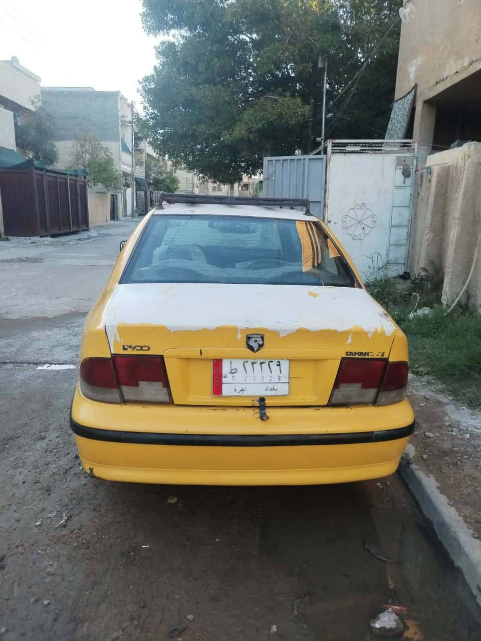 السلام عليكم البيع سمند موديل ٩ سياره موضح بل صوره كشرها مكينه وكير بل جيس صدرها جديد تخم تايرات جداد سياره بدون ضربه او صبغ رقم بغداد تحويل ثاني يوم مصفره هيه وغرمات سعر ٢٨ وبيها مجال مكان بغداد تقاطع درويش رقم ***********
