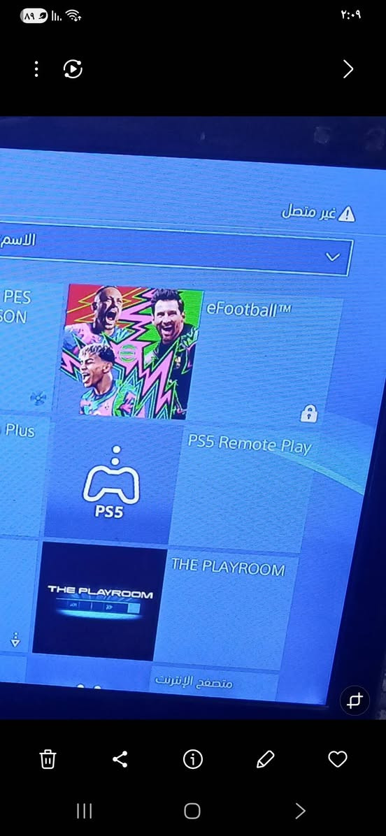 سلام عليكم بلي 4 سلم ولاين ويا يده وحده اصليه ويا قرص و يا efootball مخزونه داخل جهاز و كامل ملحقاته مكفول من الفتح جهاز نضيف 
سعر 190 الف وبي مجال
***********
