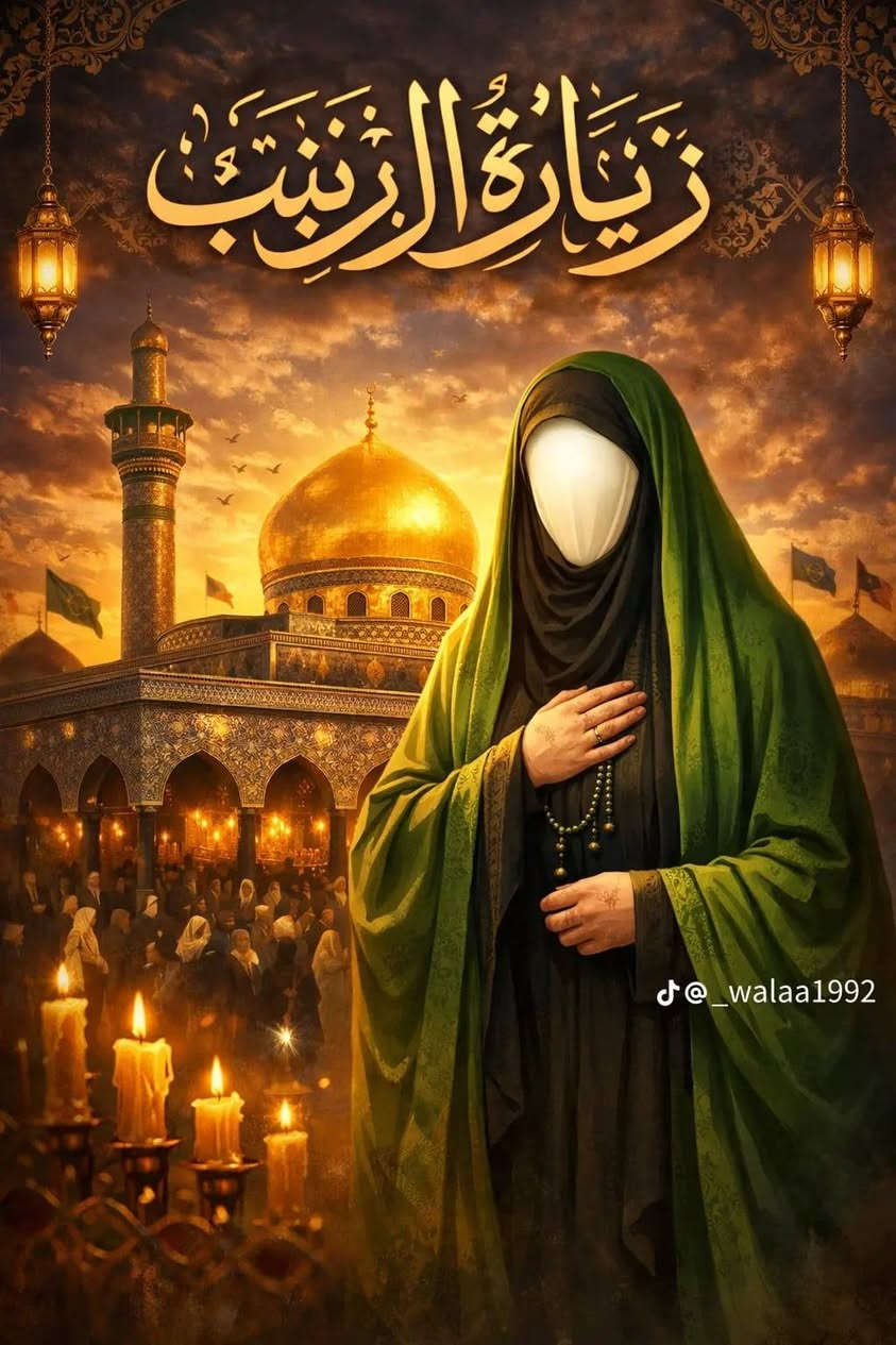 #تنويه
إلى جميع شيعة أمير المؤمنين عليه السلام في كل بقاع المعمورة، ولا سيما الإخوة والأخوات الذين اعتادوا إحياء ليالي استشهاد السيدة زينب عليها السلام بجوار مرقدها الشريف،
اكتبوا أسماءكم في التعليقات وقلدونا الدعاء والزيارة،
بنداء لبيكِ يا زينب.

سينوب عنكم خدام مولاتي زينب عليها السلام 

♦️ إن القلوب إذا صدقت وصلت ♦️
شركـــــة وردة الياسمين للسياحة والسفر
عنوانك للتميز دائما وابدا
التميز نحنا من نصنعا
***********
الاستاذ حيدر الكنعاني
الاتصال 🤙 وتساب
