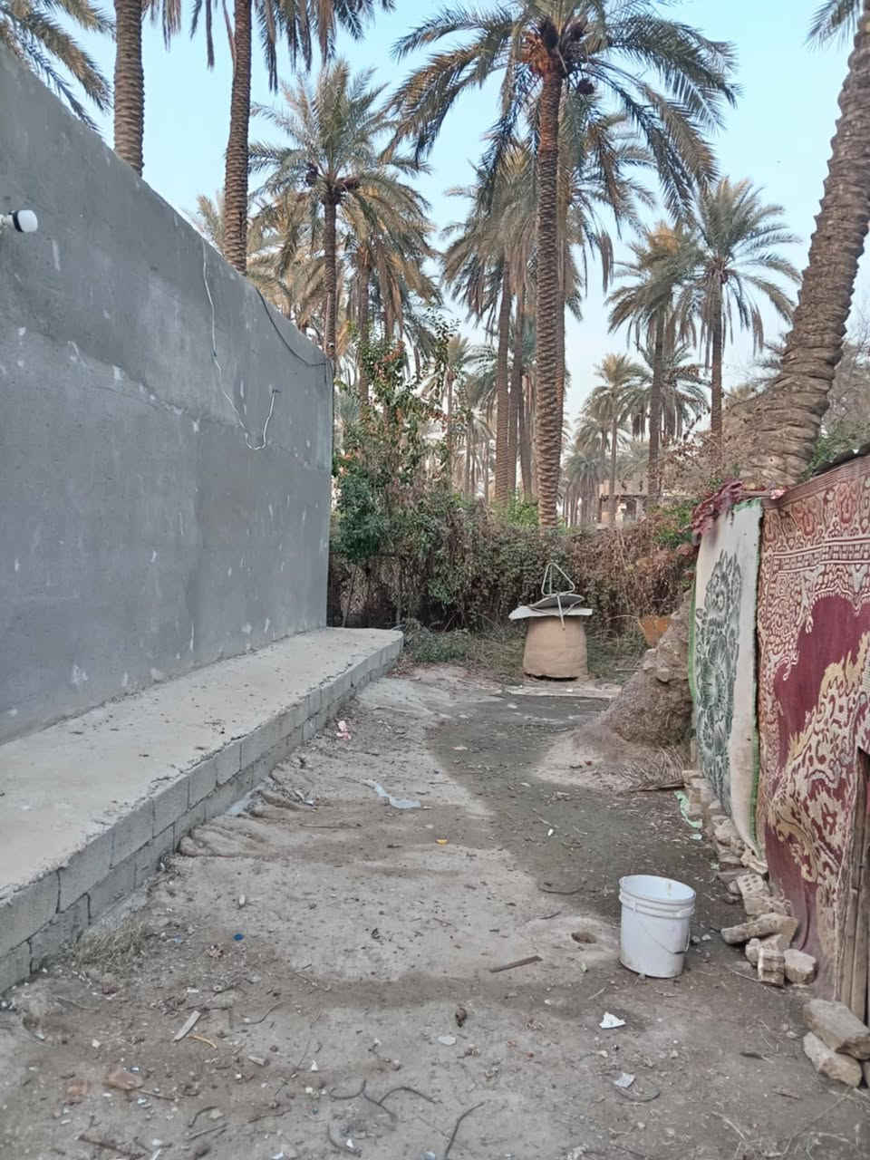 السلام عليكم نص دونم طابو صرف مع بيت 3 غرف نوم واستقبال ومطبخ وصحيات داخليه وخارجيه للبيع العنوان المدائن قرب شارع سيد علي مخدوم بلكامل مي وكهرباء وتبليط يبعد عن الشارع 100 متر وجه الأرض 38 ونزال 36  للأستفسار***********@
