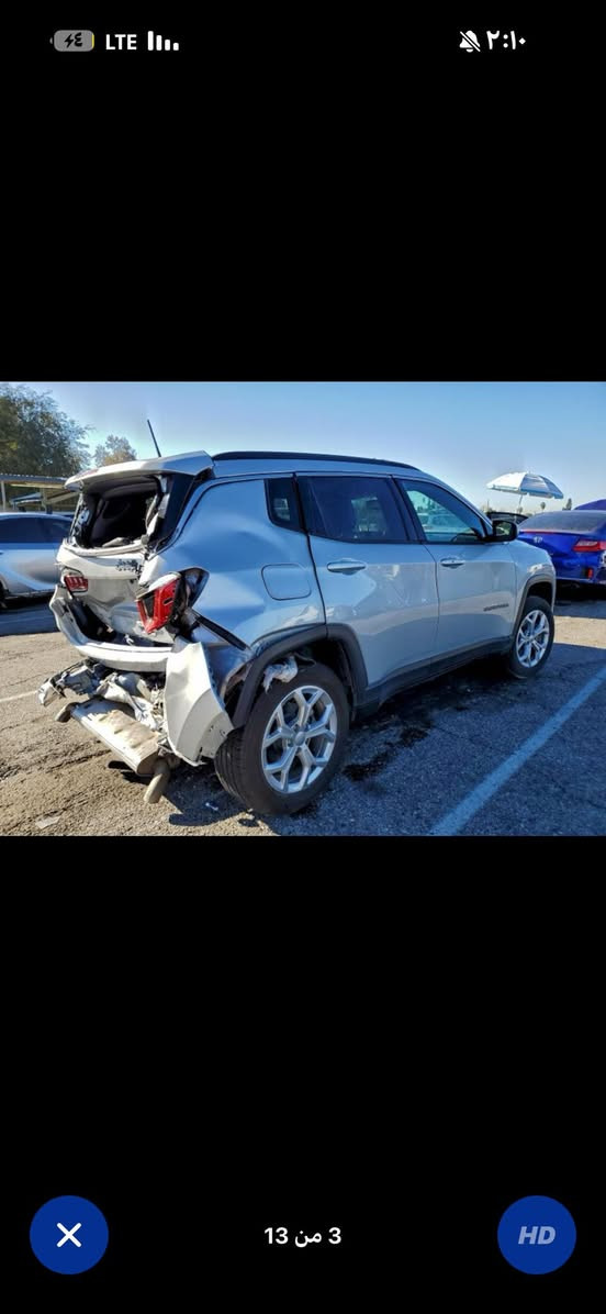 جيب كومباس ٢٠٢٤ ماشيه ٢٠ الف حادث خلفي بدون ايرباك بجم بلاد لو سلفر 4 ويل كشنات جلد شاشة 
السيارة بالطريق سعرها بعمان ٩٠ ورقة فقط على وضعها 
***********
يعني اذا عندك كتاب شهداء تصير عليك ب شدة او شدة و٥ ورقات بغداد مرقم 
تريد تستلم بغداد حرة تريد شهداء بكيفك تريد تستلم عمان بكيفك
