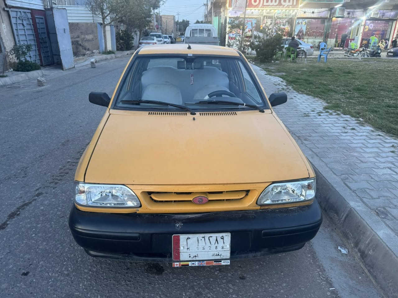 سلامو عليكم سايبا 2014 رقم بغداد العلوان كربلاء جاهزه السياره خير من الله تخم تاير السعر 32$ وبيه مجال قليل حك الجيه الهاتف ***********
