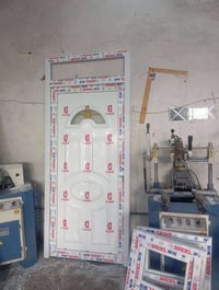 نوعي مواد ستيل وان باب تفصال مع تركيب 110 شباك متر 27 دولار // باب تكل...