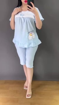 #تخفيضات   برموده نسائي دانتيل  الخامه كشمير قطني للن اصلي 💯  القياسات...