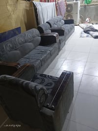 طقم قنفات • ٢ ثلاثي ٢ فردي ١ زوجي • نظافة ٨٠٪