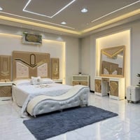 نجارة عراقية • ٨ قطع • سرير ٢٠٠×١٦٠