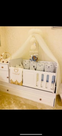 غرفة طفل تركيا المنشاء اخت الجديده مكونه من 3 قطع كنتور 3 بيبان وجرباي...