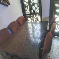 ميز طعام • ست كراسي • فوك مرمر