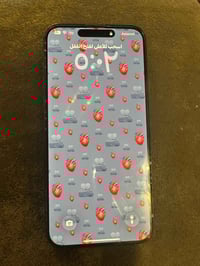 ايفون 15 برو ماكس دبل سيمكارت مكسور الضهر سعرة 900 رقمي 07770348628