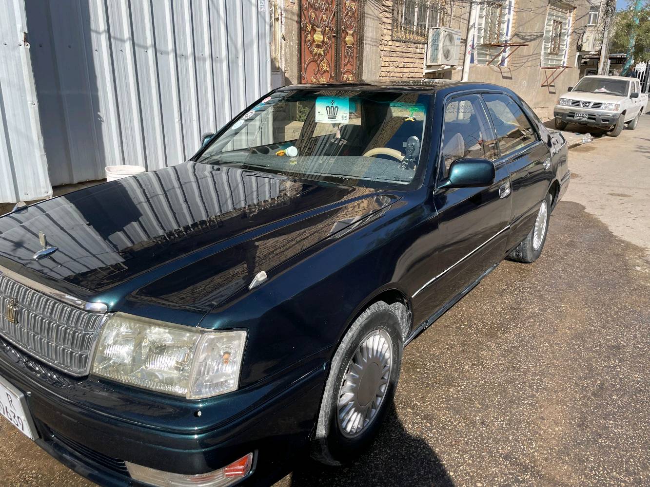 سلام عليكم
راس الثور فلات گصتين قماره وربع امامي 
السيارة جاهزه گير محرك تبريد تخم تاير كله جديد رقم انبار انگليزي مداور  المكان النجف للستفسار ***********