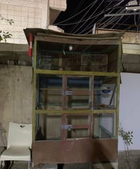 قفص للبيع خشب ارتفاع ١٨٠ وجه ١٢٠ نزال ٧٠ سعره ٢٥ الف وبي مجال مكاني هي...