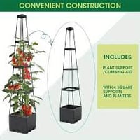 �✨ وعاء زراعة عمودي مع تعريشة – الحل المثالي لعشّاق الزراعة المنزلية! ...