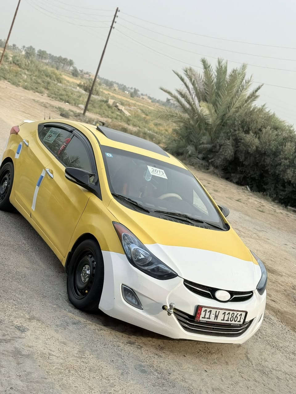 السلام عليكم النترا 2013 وارد امريكي ضررها جاملغ بدون دواخل فقط كلها ليبل واحد رقم بغداد دولي بأسمنا تحويل مباشر سنوية للـ30مصفره هيئه وغرامات هزه جديده محرك 1800 محرك وكير مكفولات تبريد شغال تخم تاير جديد حدادية امامي وخلفي جديد شاشة ملكه 14 كامره حساسات خلفية تحكمات ستيرن سيارة جاهزه السعر 100بيع فقط الأستفسار اكثر (***********) العنوان رمادي،
