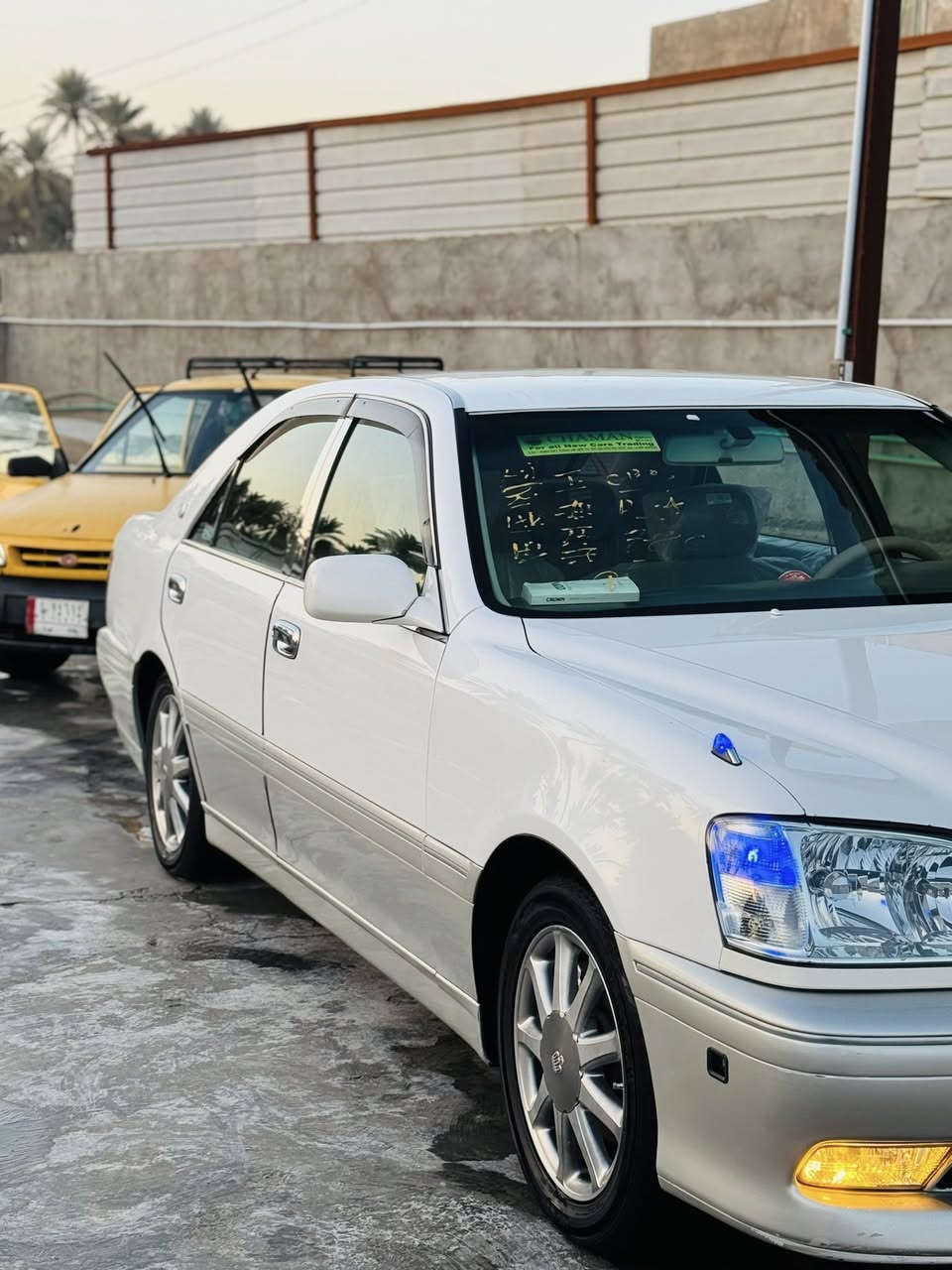 ملكه محجل 2003 كفاله عامه عراق ويابان حته من الصبغ  فول اربع دكم داخل جلد شاصي 175 تحويره نجف فوك وجوه دشبول مثنى العيساوي رقم كركوك مدفوع كمرك وضريبه وقرص واصل بكل المحافضات قبل سبوع سحبت قرصه من مرور كربلاء باقي بس وصل رقم كامله ارقام وسنويه وملصق السعر 130 الرقم *********** المكان كربلاء طوريج
