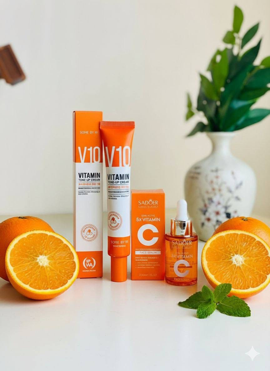 بكج النضارة (فيتامين C + كريم V10) 🧡✨
🌟 (النضارة الفورية) العنوان: بكج الإشراقة البرتقالية.. ودعي البهتان واستقبلي النضارة! 🧡✨

• الوصف: سيروم فيتامين C وكريم V10 لإعادة الحيوية واللمعة الصحية.

• الهك: السيروم أولاً ثم الكريم لقفل الرطوبة.

 #نضارة_البشرة #فيتامين_سي #بنات_بغداد #اكسبلور_العراق


**إذا كنت صاحب هذا الإعلان وتريد حذفه لأي سبب، رجاءا أرسل رسالة إلى الدعم الفني**