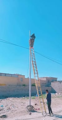 كهربائي • ربط كيبلات • نصب أعمدة