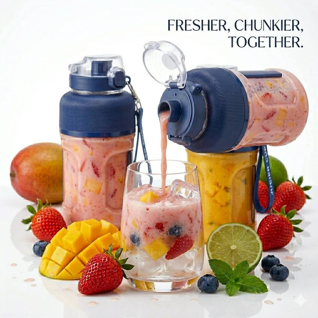 اطلب قبل انتهاء الكمية 📣
بسعر 25000 فقط مع التوصيل ✅
يتوفر توصيل لكل محافظات العراق 🇮🇶🚚

حضّر عصيرك الطازج والمخفوقات بلحظات بفضل 10 شفرات قوية ومحرك سريع يخلط بكل سلاسة ⚡️

سعتين عمليتين (1000 مل + 400 مل) تناسب كل احتياجك، من مشروب سريع لوجبة صحية كاملة 🧃

بطارية مدمجة تُشحن USB، خفيف وسهل الحمل للسفر، الدوام، أو الجيم 🎒

آمن وسهل التنظيف، وما يشتغل إلا إذا الغطاء مثبت صح ✅

اختيارك المثالي لعصائر، سموذي، وحتى أكل الأطفال 👶💚

خلي صحتك معاك بكل مكان وبأبسط طريقة! 💪
رقم الهاتف 📱
*********** واتساب 📱
