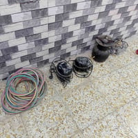 منظومة انترنت صحن وروتر مع قنفات مع براميل سكلة وبايسكل ومجموعة غراض ل...