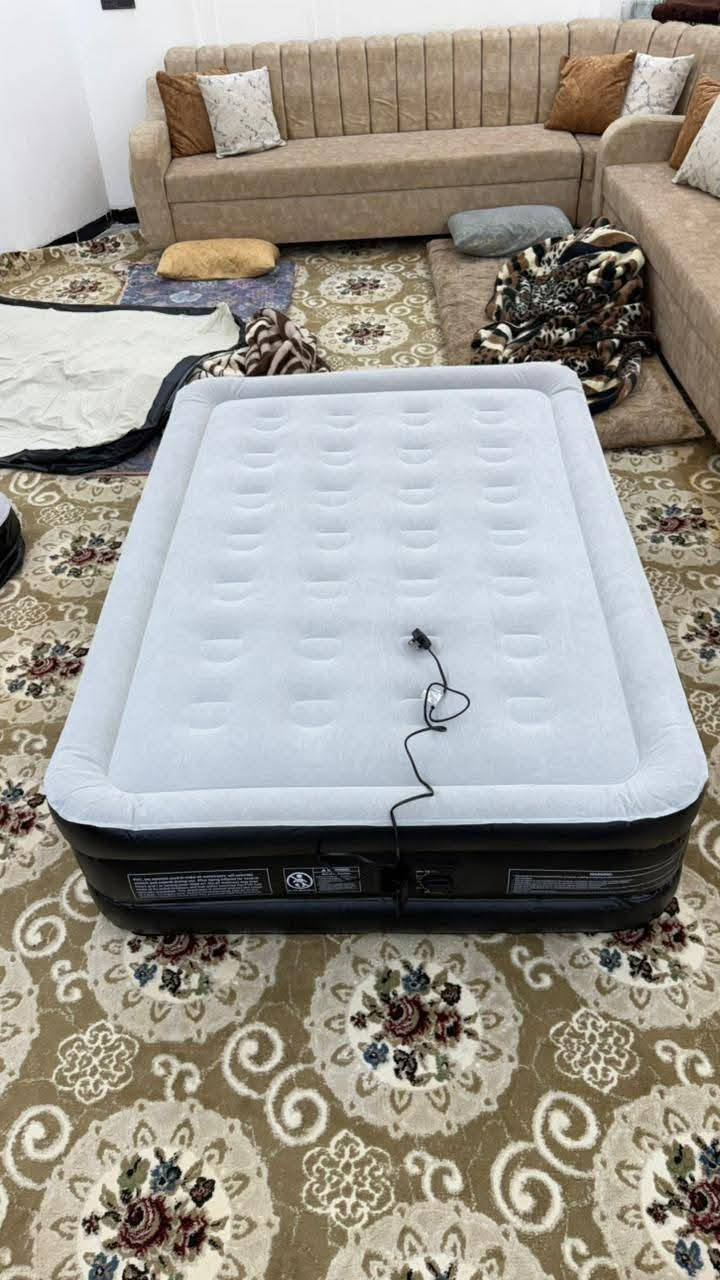 دوشك نفخ نفرين طبي جديد مفيد للسفرات والتخيم ودوام مع منفاخ كهربائي داخلي سعره ٥٠ الف اول تم يوجد توصيل *********** بي واتس
