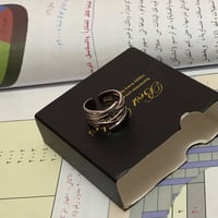 خاتم فضة • قابل للتعديل • شكل قلب