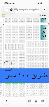عندي 100 متر بل الصابيات المراتب 10330 ثالث قطعه عن شارع 100 والقطعه م...