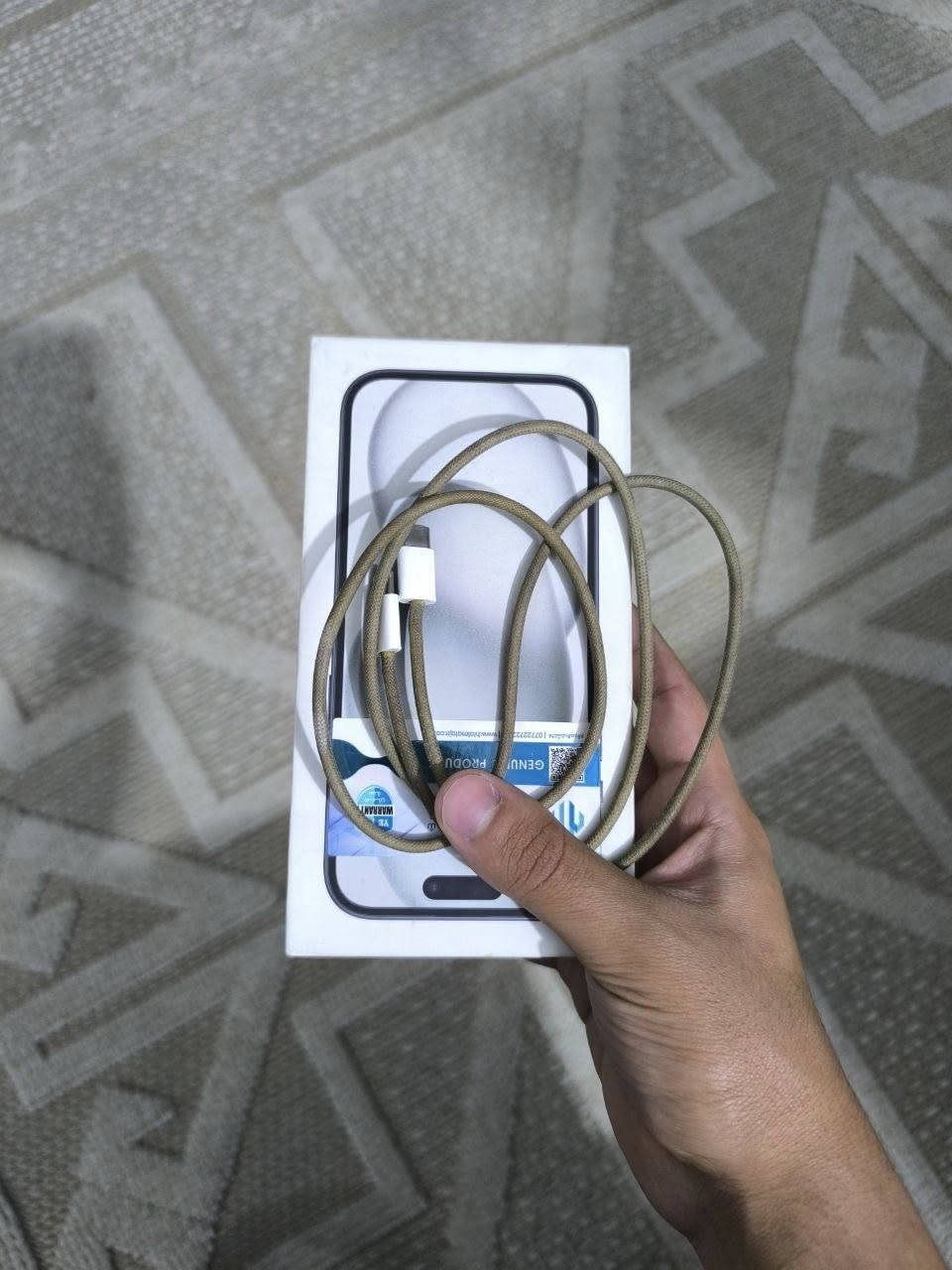 ايفون15
الجهاز نضيف كلش ما مفتوح بطارية٨٩ 
ملحقات: كيبل USB-C أصلي، الكارتونة 
مكاني بغداد 
السعر725


**إذا كنت صاحب هذا الإعلان وتريد حذفه لأي سبب، رجاءا أرسل رسالة إلى الدعم الفني**