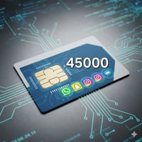 شريحة • رصيد ٦٠ الف • انترنت مجاني